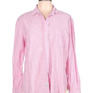 Frank and Eileen pink stripe button down shirt